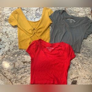 Aeropostale Seriously Soft Crop Top Bundle